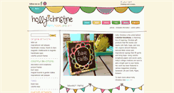 Desktop Screenshot of hollychristine.net